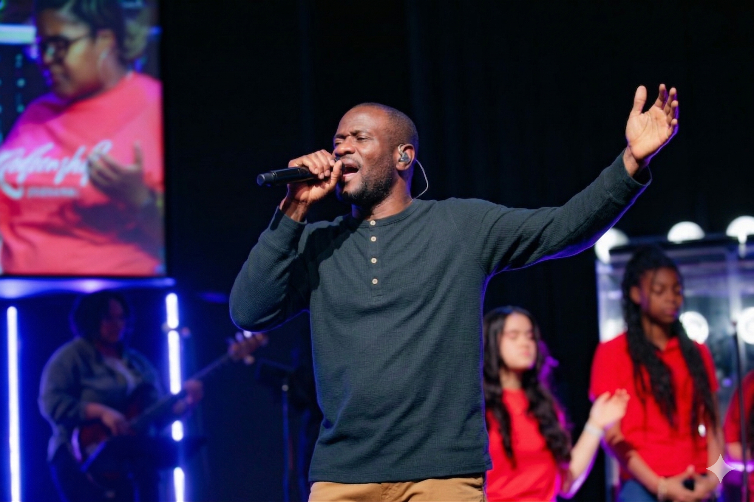 Cinematic worship atmosphere