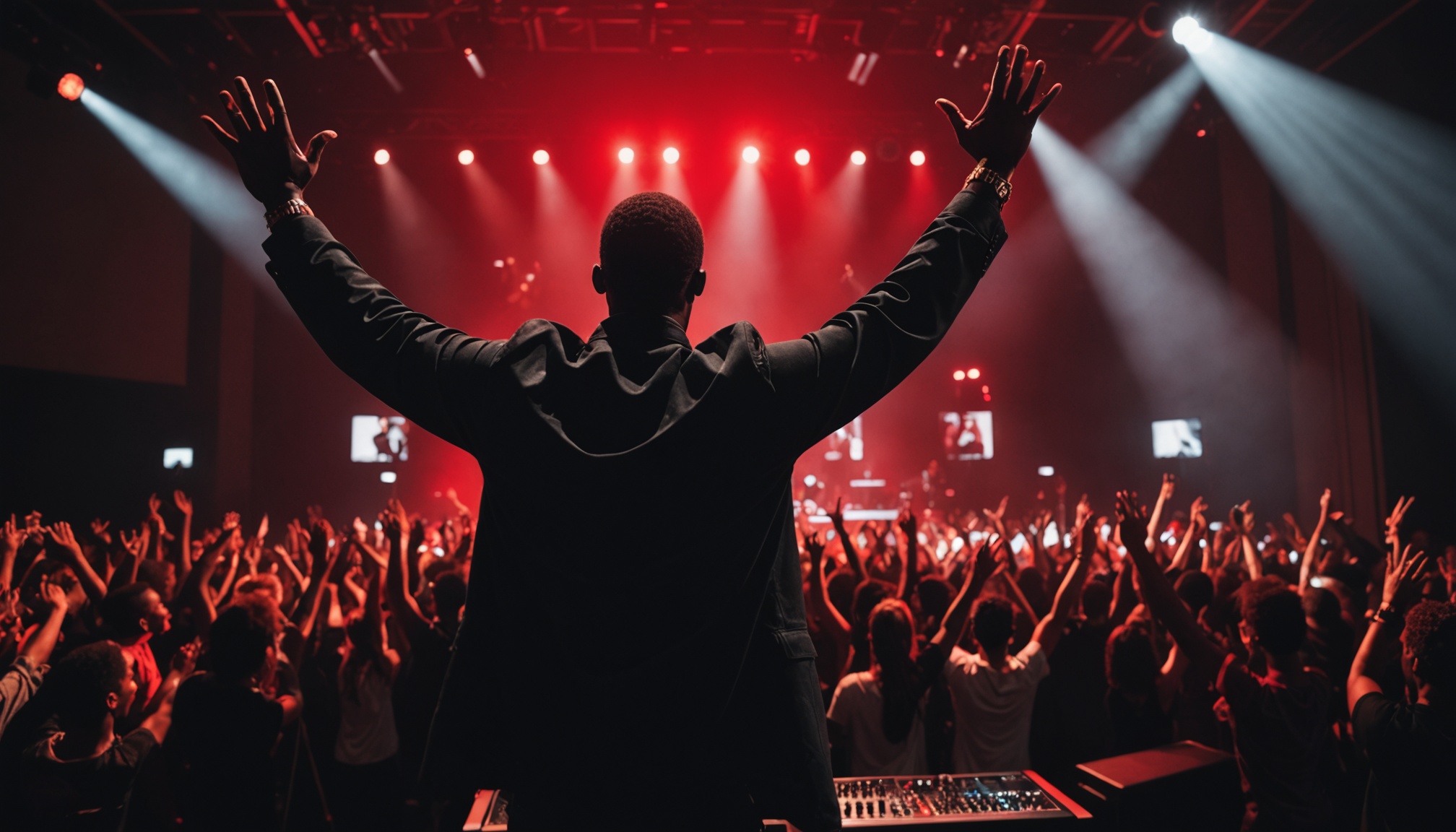 Live worship concert with audience