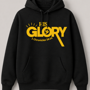 His Glory Black Hoodie