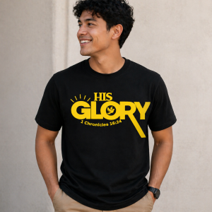 His Glory Black T-Shirt